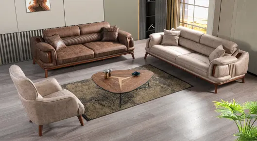 Product img 2, Saray Ahşap Ayaklı Modern Koltuk Takımı